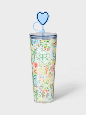 Roller Rabbit x Target Exclusive 24 oz Vacation Tritan Tumbler White/Blue